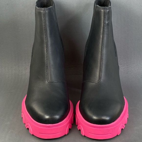 Sorel Brex Waterproof Platform Block Heel Chelsea Boot  shoes womens - Picture 4 of 10